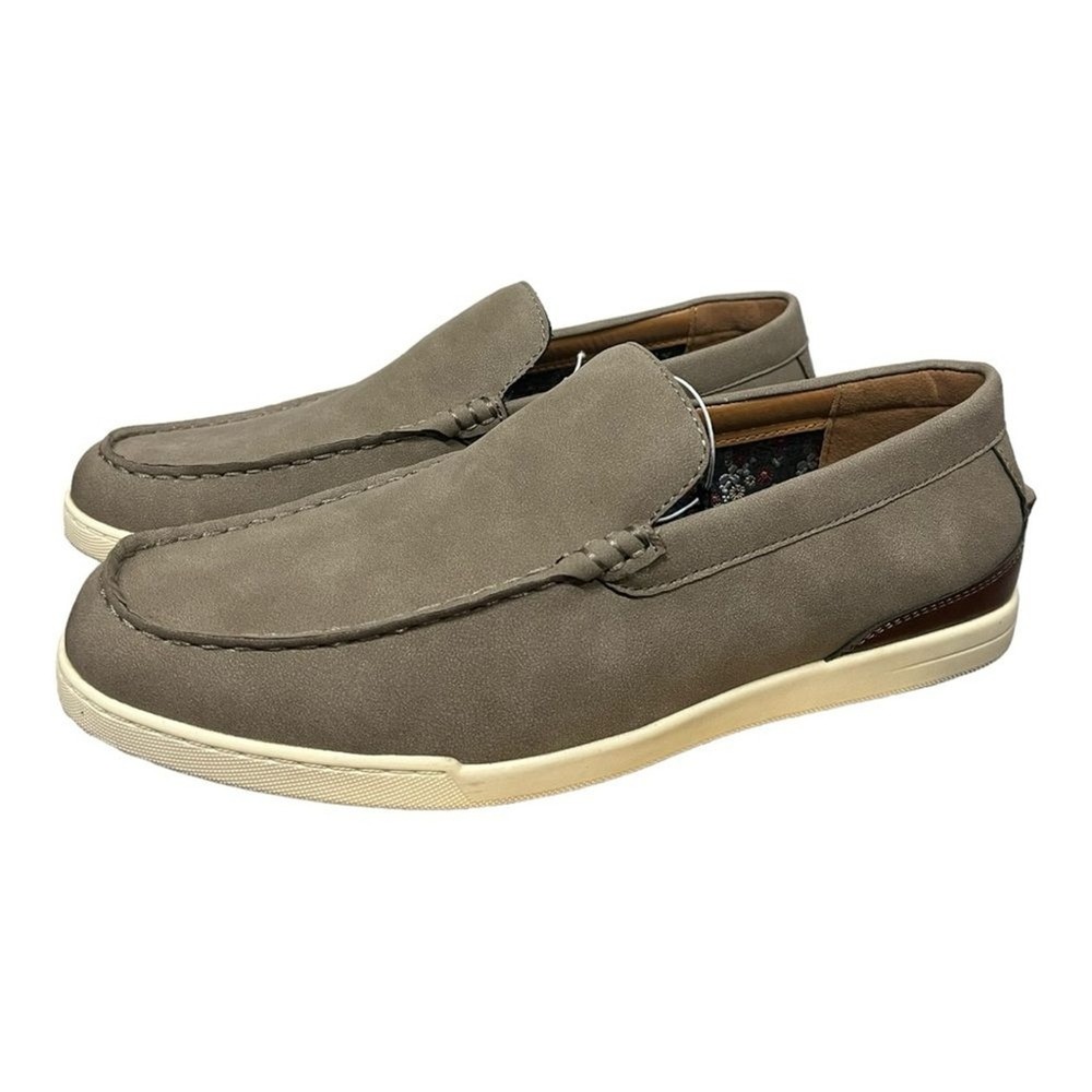 NWOB Madden | men's dress shoes Slip ons with ortholite Gray Tan 9